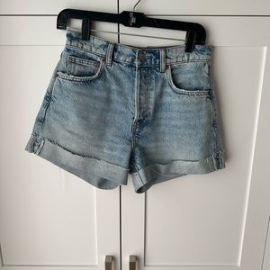 Reformation Charlene High Rise Cuffed Jean Shorts. Color Sloane. (Only wore 1X)